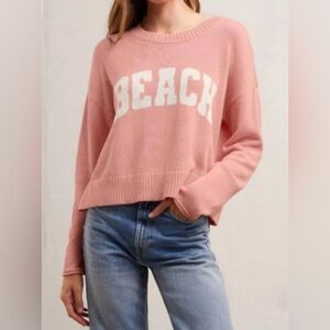 Z Supply Pink Beach Sweater